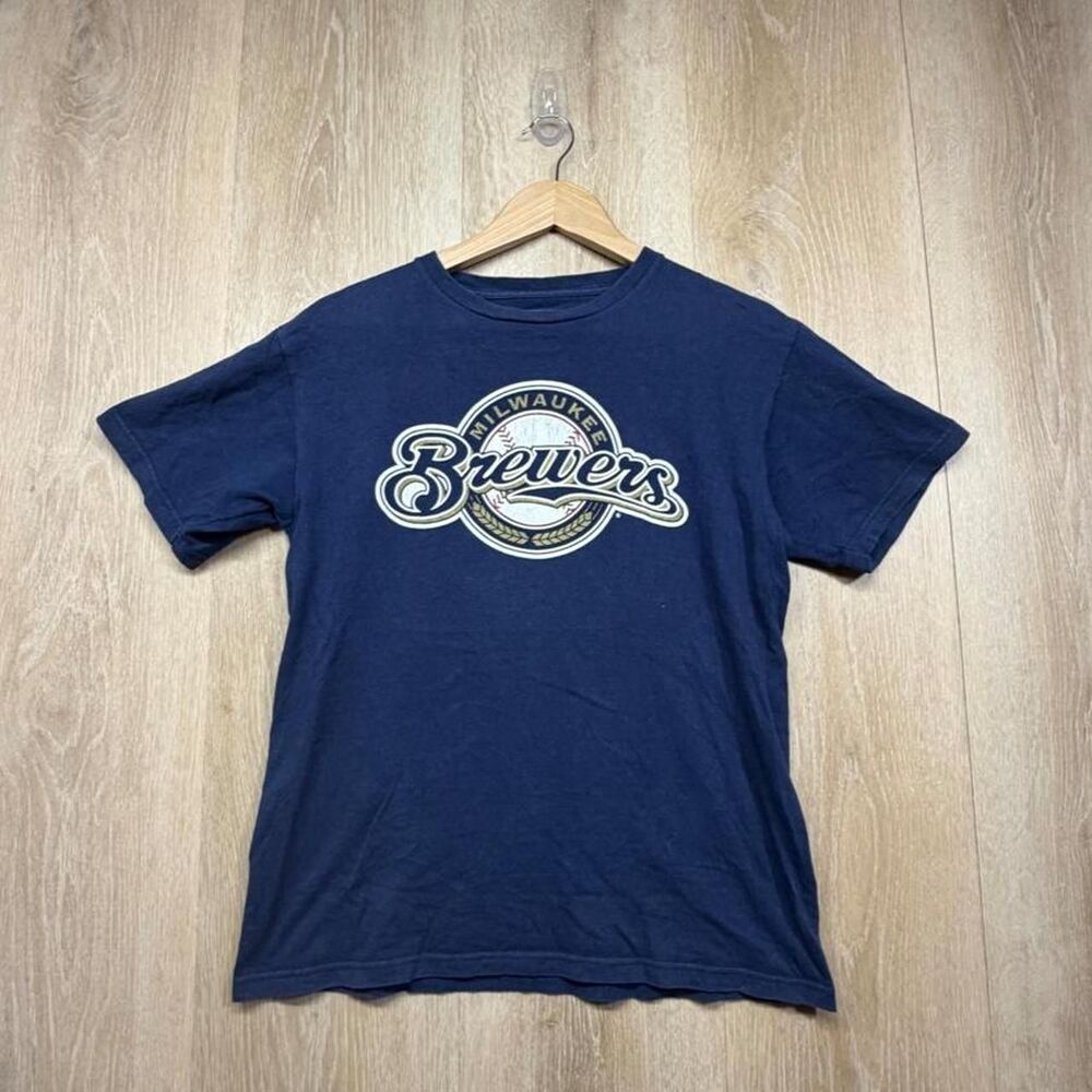 Mlb Men's Navy and Blue T-shirt